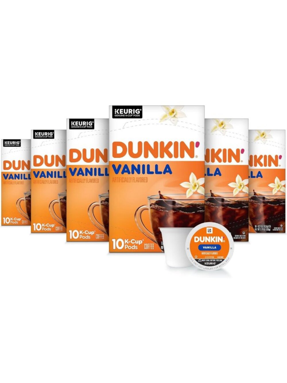 Vanilla Flavored Coffee K-Cup Pods for Keurig, 60 Count - Rich & Smooth Brew